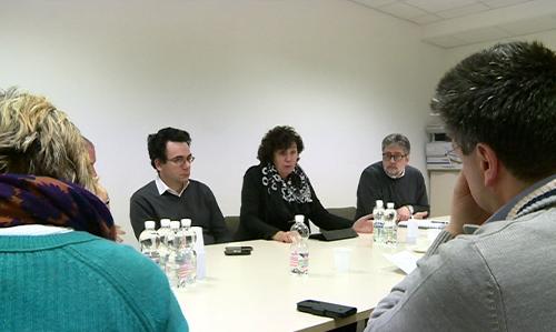 Loredana Panariti (Assessore regionale Lavoro e Formazione) all'incontro con i rappresentanti della Erreci Negozi S.r.l. che ha rilevato punti vendita ex Bernardi - Gemona del Friuli 03/03/2016