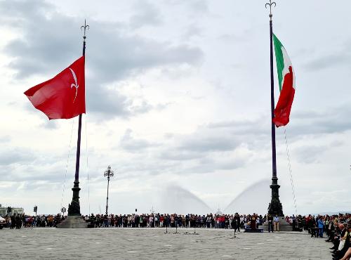 Chiusura della Festa della repubblica in piazza Unità a Trieste