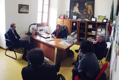 Sergio Bolzonello (Vicepresidente Regione FVG e assessore Turismo) incontra il sindaco Debora Del Basso e assessori della Giunta comunale - Pinzano al Tagliamento 21/03/2016