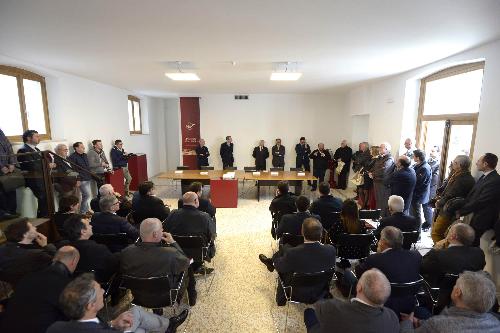 L'inaugurazione della nuova sede del Consorzio del Prosciutto di San Daniele in via Ippolito Nievo 19 - San Daniele del Friuli 31/03/2016 (Foto Luca d'Agostino / Phocus Agency © 2016)