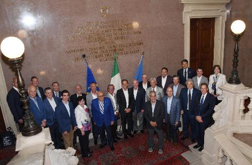 Il governatore Fedriga con la delgazione del Niaf