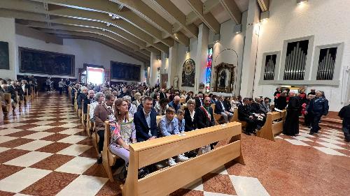 La messa nel santuario di Sant'Antonio da Padova  a Gemona del Friuli