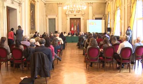 Forum "I processi democratici in Tunisia e le prospettive di cooperazione e sviluppo nel bacino Mediterraneo" nel Salone di Rappresentanza del Palazzo della Regione FVG - Trieste 09/04/2016