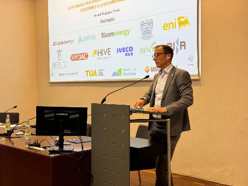 Il governatore Fedriga nel corso del suo intervento