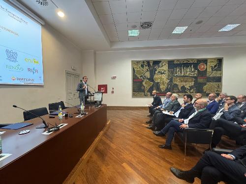 Il governatore Fedriga nel corso del suo intervento