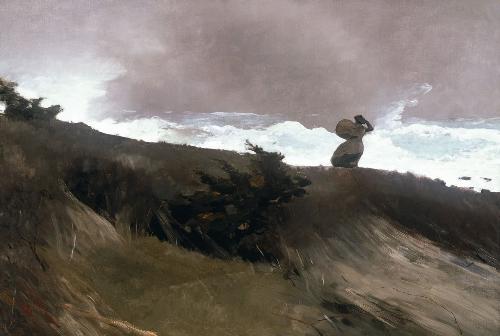 Tra le opere esposte anche questo quadro dell'artista americano Winslow Homer.