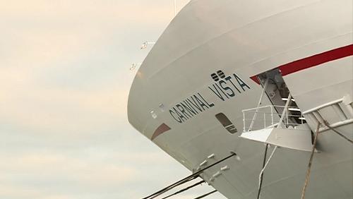La Carnival Vista, nuova nave ammiraglia della Carnival Cruise Line, alla Fincantieri - Monfalcone 28/04/2016