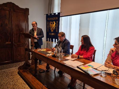 L'intervento del vicegovernatore Mario Anzil oggi a Udine