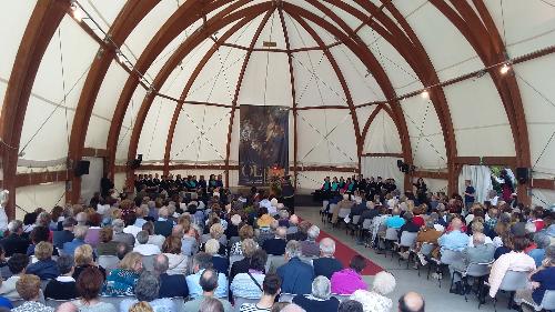 Inaugurazione della Mostra internazionale "Oltre. In viaggio con cercatori, fuggitivi, pellegrini" - Illegio 22/05/2016 (Foto Anna Maria Toldo)