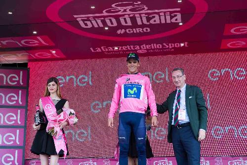 Palco delle premizioni all'arrivo della XIII Tappa del 99° Giro d'Italia - Cividale del Friuli 20/05/2016