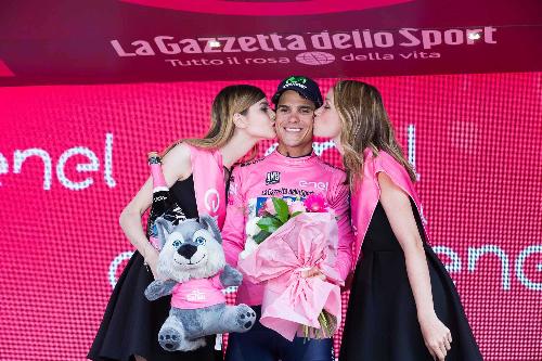 Palco delle premizioni all'arrivo della XIII Tappa del 99° Giro d'Italia - Cividale del Friuli 20/05/2016