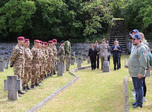 Cerimonia in memoria dei Caduti della Grande Guerra (iniziativa "L'Esercito combatte" organizzata dall'Esercito Italiano) - Cimitero Austroungarico di Prosecco (TS) 24/05/2016 (Foto CME Friuli Venezia Giulia)