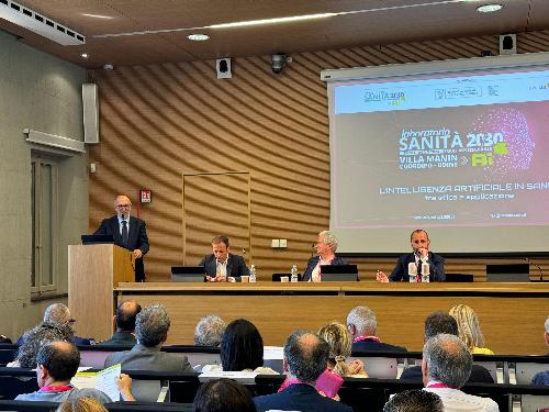 L'assessore regionale Riccardo Riccardi nel corso del suo intervento