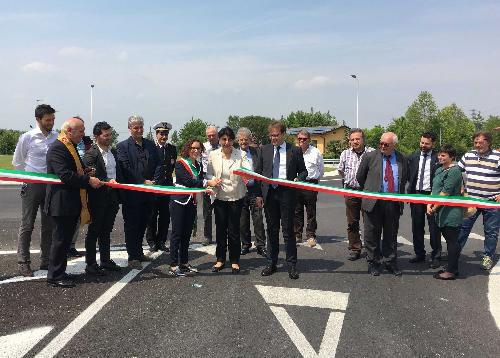 Inaugurazione della rotatoria sulla strada statale 13 "Pontebbana" in località Poincicco - Zoppola (PN) 27/05/2016