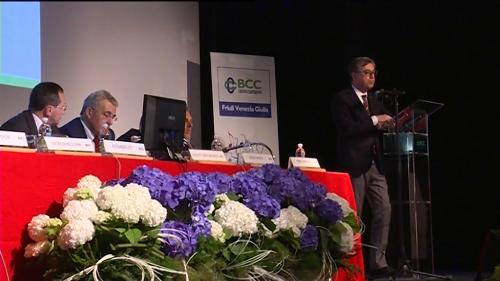 Francesco Peroni (Assessore regionale Finanze) all'Assemblea dei soci delle Banche di Credito Cooperativo (BCC) del Friuli Venezia Giulia - Tolmezzo (UD) 11/06/2016