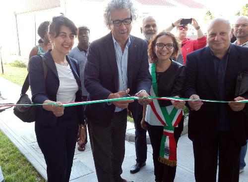 Mariagrazia Santoro (Assessore regionale Infrastrutture e Territorio) all'inaugurazione dei nuovi alloggi ATER a Zoppola - Zoppola (PN) 15/06/2016