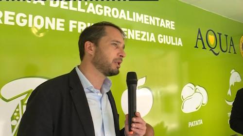 Cristiano Shaurli (Assessore regionale Risorse agricole e forestali) alla presentazione di AQUA on tour - Udine 20/06/2016