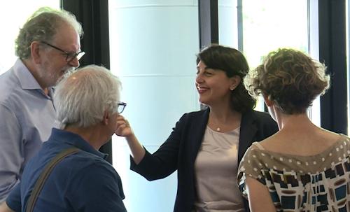 Mariagrazia Santoro (Assessore regionale Infrastrutture e Territorio) al Teatro Comunale per l'iniziativa "Il Treno di Pasolini" - Casarsa della Delizia 26/06/2016