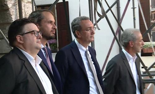 Cristiano Shaurli (Assessore regionale Risorse agricole e forestali) e Sergio Bolzonello (Vicepresidente Regione FVG e assessore Attività produttive, Turismo e Cooperazione) all'inaugurazione di "Aria di Festa" - San Daniele del Friuli 24/06/2016