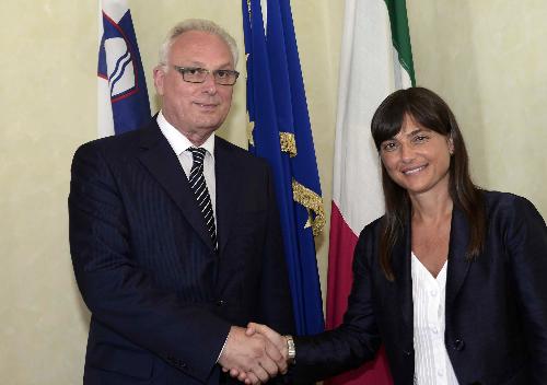 Bogdan Benko (Ambasciatore Repubblica di Slovenia a Roma) e Debora Serracchiani (Presidente Regione Friuli Venezia Giulia) - Trieste 06/07/2016