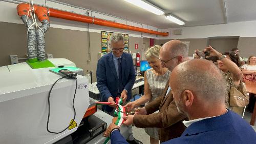 La presentazione del nuovo "laser ablation" e dell’analizzatore di metilmercurio installati nel laboratorio Treelab di Trieste, alla presenza dell'assessore alla Salute Riccardo Riccardi.