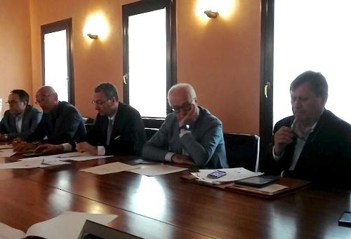 Sergio Bolzonello (Vicepresidente Regione FVG e assessore Attività produttive, Turismo e Cooperazione) alla presentazione dei dati dell'indagine congiunturale sul terziario realizzata per conto di Confcommercio FVG - Pordenone 12/07/2016