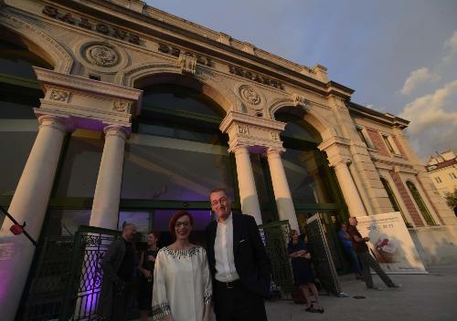 Barbara Franchin (ideatrice International Talent Support), Sergio Bolzonello (Vicepresidente Regione FVG e assessore Attività produttive) alla serata di ITS - Trieste 16/07/2016