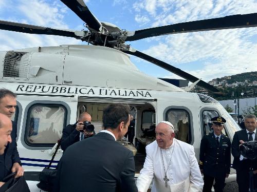 Il governatore Fedriga accoglie il Santo Padre a Trieste