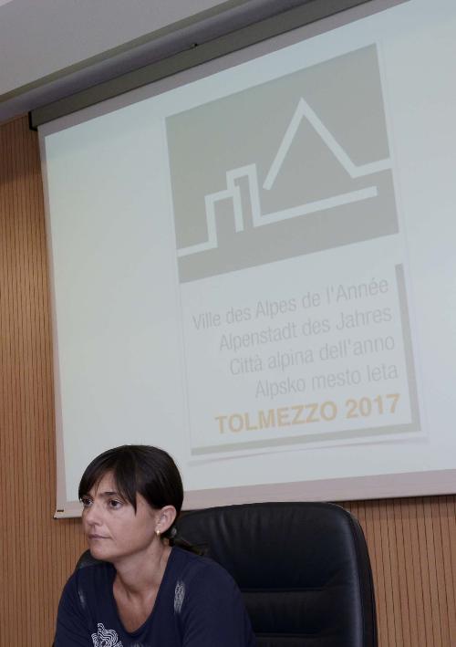 Debora Serracchiani (Presidente Regione Friuli Venezia Giulia) alla presentazione di Tolmezzo Città Alpina dell'Anno 2017 - Tolmezzo 18/07/2016

