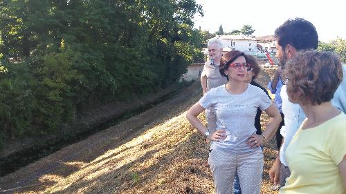 Sara Vito (Assessore regionale Ambiente) all'incontro con gli amministratori sulla sicurezza idrogeologica a Gradisca d'Isonzo - Gradisca d'Isonzo (GO) 19/07/2016