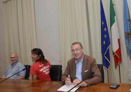 Sergio Bolzonello (Vicepresidente Regione Friuli Venezia Giulia) durante la presentazione della campagna di PromoTurismo FVG sull'accoglienza turistica 2016 - Trieste 21/07/2016