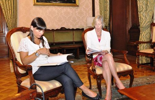 Debora Serracchiani (Presidente Regione Friuli Venezia Giulia) e Stefania Giannini (Ministro Istruzione, Università e Ricerca) - Roma 03/08/2016