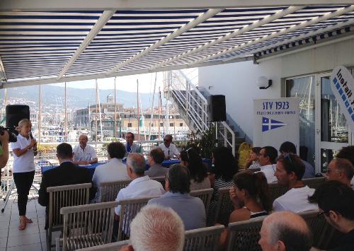 Marina Simoni (Presidente Comitato XIII Zona - FVG Federazione Italiana Vela / FIV) alla presentazione del "Trofeo Cral Insiel 2016", nella sede della Società Triestina della Vela - Trieste 29/08/2016