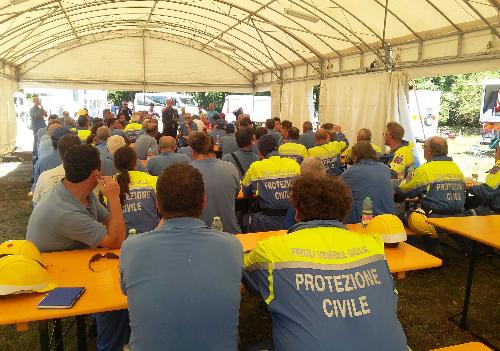 Tenda della Protezione civile del Friuli Venezia Giulia - Amatrice (Rieti) 29/08/2016