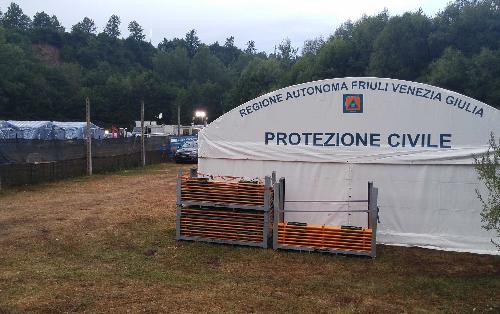 Campo della Protezione civile del Friuli Venezia Giulia - Amatrice (Rieti) 30/08/2016