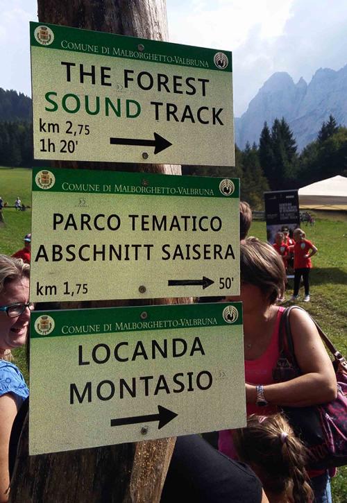 Il Sentiero degli Alberi di Risonanza (The Forest Sound Track) inaugurato oggi - Malborghetto-Valbruna 10/09/2016
