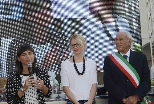 Debora Serracchiani (Presidente Regione Friuli Venezia Giulia) ed Ettore Romoli (Sindaco Gorizia) all'inaugurazione della XIII edizione di "Gusti di Frontiera" - Gorizia 22/09/2016