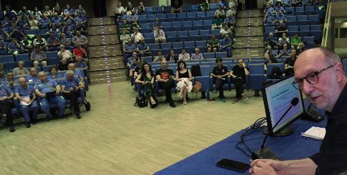L'intervento dell’assessore regionale con delega alla Protezione civile Riccardo Riccardi.