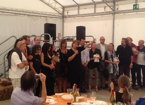 Gianni Torrenti (Assessore regionale Cultura, Sport e Solidarietà) alla prima edizione del Premio internazionale riservato alla Land Art - Muzzana del Turgnano 25/09/2016