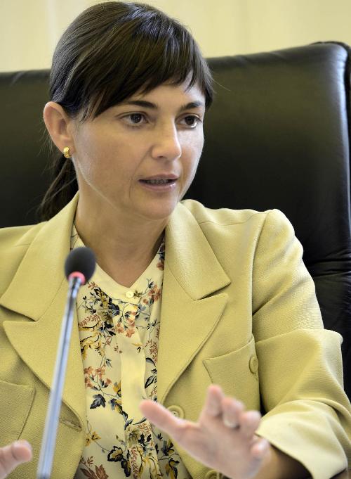 Debora Serracchiani (Presidente Regione Friuli Venezia Giulia) durante le audizioni delle Commissioni 