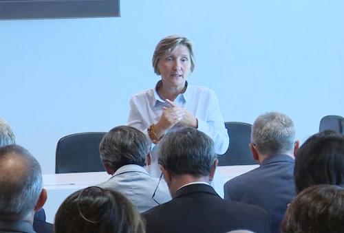 Sabina Nuti (Responsabile MeS) alla presentazione dei dati sul sistema sanitario del FVG valutato dal Laboratorio Management e Sanità (MeS) della Scuola superiore Sant'Anna di Pisa - Udine 27/09/2016