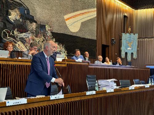 L'intervento in Aula dell'assessore regionale alla Salute Riccardo Riccardi
