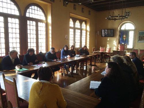 Loredana Panariti (Assessore regionale Lavoro, Formazione, Istruzione, Pari Opportunità, Politiche giovanili, Ricerca e Università) in Municipio - Muggia (TS) 12/10/2016 (Foto Comune Muggia)