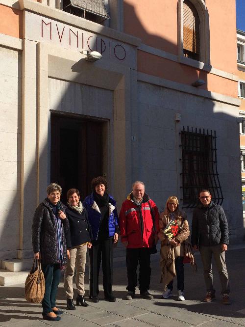 Laura Marzi (Sindaco Muggia), Loredana Panariti (Assessore regionale Lavoro, Formazione, Istruzione, Pari Opportunità, Politiche giovanili, Ricerca e Università) e Luca Gandini (Assessore Politiche sociali Comune Muggia) - Muggia (TS) 12/10/2016 (Foto Comune Muggia)
