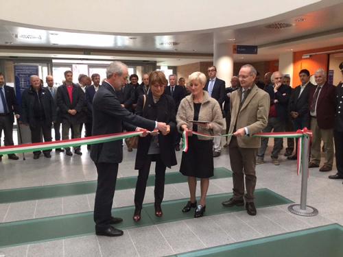 Maria Sandra Telesca (Assessore regionale Salute) e Pier Paolo Benetollo (Direttore generale Azienda Assistenza Sanitaria n. 3 Alto Friuli-Collinare-Medio Friuli) all'inaugurazione del Padiglione S del presidio ospedaliero Sant'Antonio - San Daniele del Friuli 15/10/2016