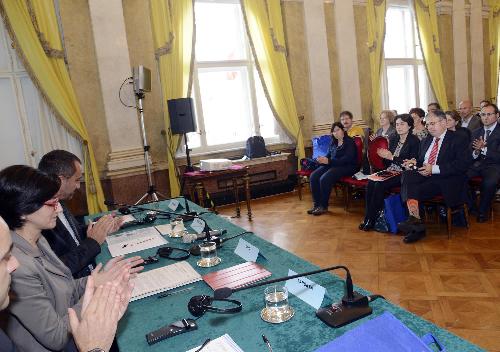 Sara Vito (Assessore regionale Ambiente ed Energia) al convegno "La gestione dell'emergenza radiologica a Trieste e in Friuli Venezia Giulia", nella sede della Regione - Trieste 18/10/2016