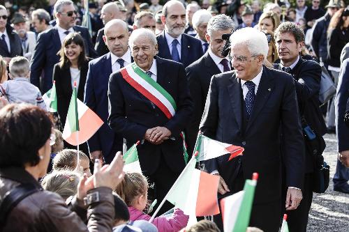 Ettore Romoli (Sindaco Gorizia) e Sergio Mattarella (Presidente Repubblica Italiana) - Gorizia 26/10/2016