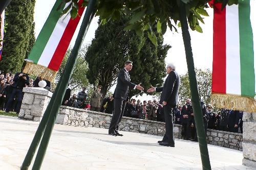 Borut Pahor (Presidente Repubblica Slovenia) e Sergio Mattarella (Presidente Repubblica Italiana) - Doberdò del Lago 26/10/2016