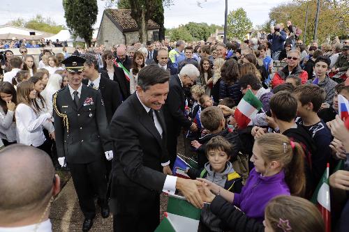 Borut Pahor (Presidente Repubblica Slovenia) e Sergio Mattarella (Presidente Repubblica Italiana) - Doberdò del Lago 26/10/2016
