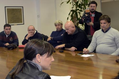 Debora Serracchiani (Presidente Regione Friuli Venezia Giulia) incontra rappresentanti sindacali di Fincantieri - Udine 04/11/2016